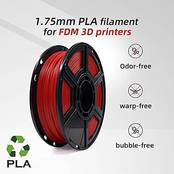 Flashforge® PLA 3D-Druck-Filament, 1,75 mm, 0,5 kg/Rolle, hochwertige Qualität, orange – Bild 2