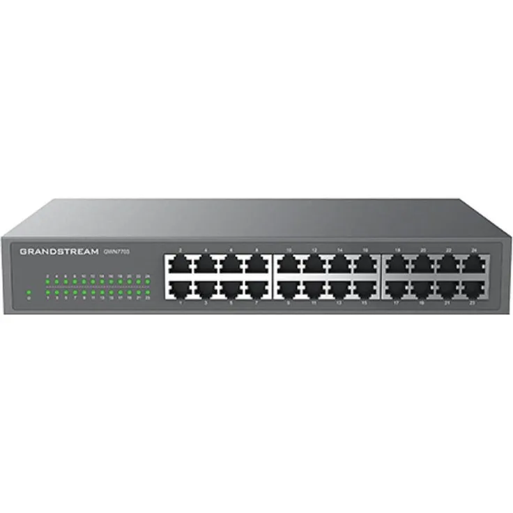 Grandstream GWN7703, Unmanaged Netzwerk-Switch mit 24 Ports, Schwarz