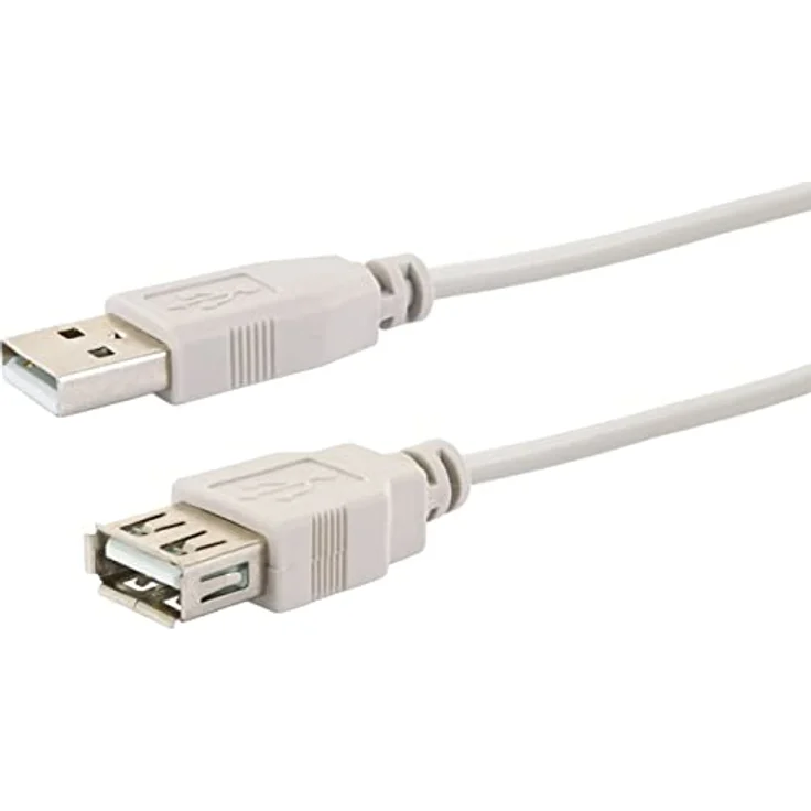 SCHWAIGER - USB 2.0 Verlängerungskabel Zoll ZollCK1502 531 - grau, 2m, 1x USB 2.0 A Stecker / 1x USB 2.0 A Buchse Zoll Zoll – Bild 5