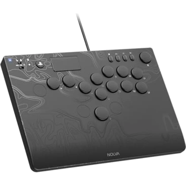 Hori NOLVA Mechanische All-Tasten-Arcade-Steuerung für PS5/PC, anpassbares Layout mit hot-swappable Switches und Key-Lock-Schalter, abnehmbares Kabel mit Kabelsicherung, kompakt und robust – Bild 2