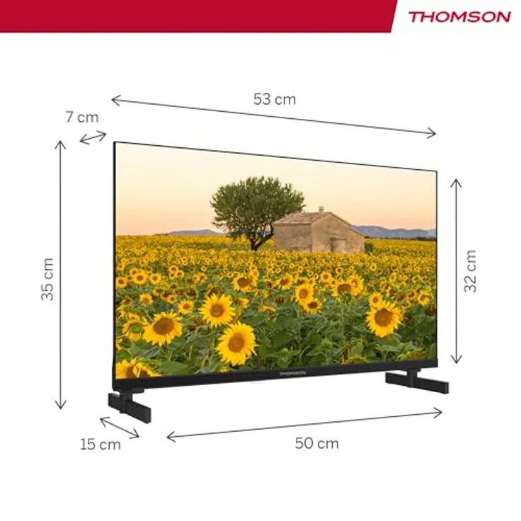 THOMSON 24 Zoll (60 cm) HD 12 V Fernseher Smart Android TV Camping Car 12 V (WLAN, Triple Tuner DVB-C/S2/T2, Google Assistant) – 24HA2S13C - 2023 – Bild 2