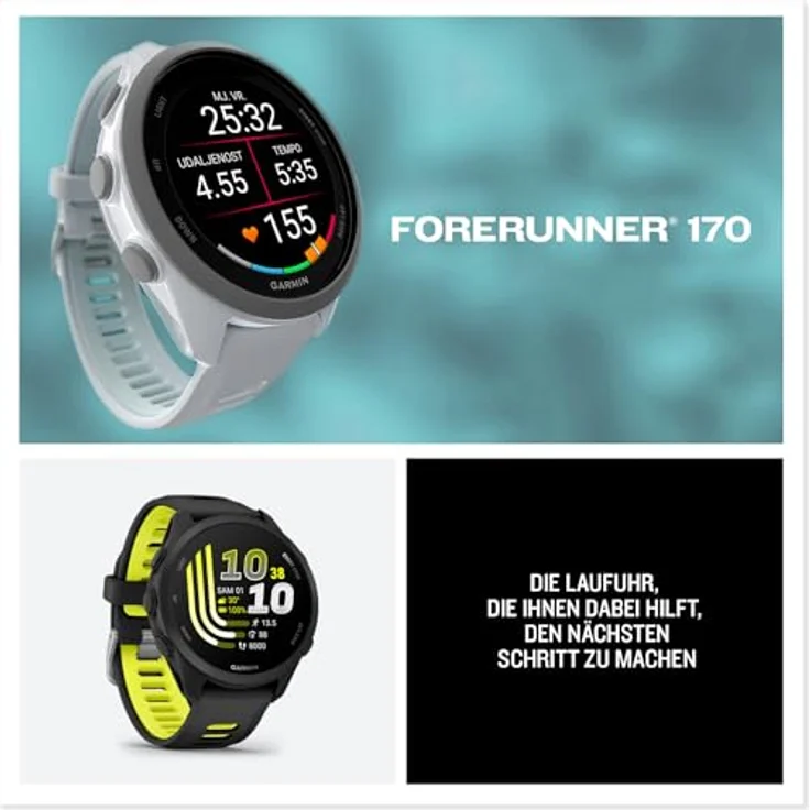 Garmin Forerunner 170, GPS-Laufuhr mit Silikonarmband 20 mm, AMOLED Touchdisplay, 10 Tage Akkulaufzeit und Garmin Pay – Bild 8