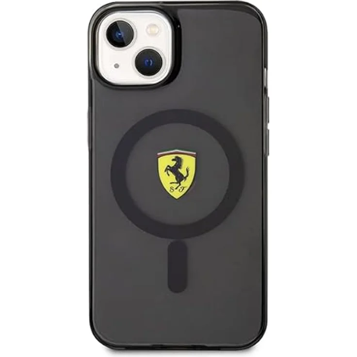 Ferrari FEHMP14SURKK, Hülle für iPhone 14 (6,1"), Schwarz, Hartschalenkoffer aus TPU/PC, Translucent – Bild 3