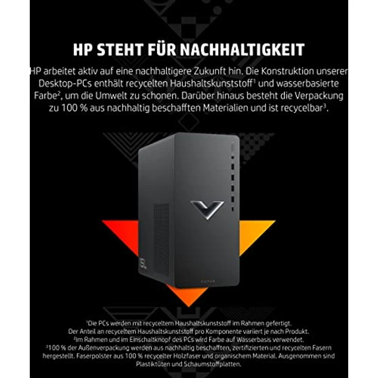HP VICTUS Gaming PC | AMD Ryzen 7 5700G | 16 GB DDR4 RAM | 512 GB SSD | NVIDIA GeForce RTX 3050 | Windows 11 Home | Mica Silver – Bild 5