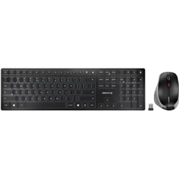 CHERRY DW 9500 SLIM KEYBOARD COMBO (Eng. Int., Kabellos), Tastatur, Grau, Schwarz – Bild 9