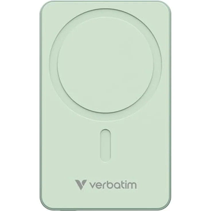Verbatim Charge 'n' Go Essentials Powerbank 10.000 mAh, MagSafe, 15W magnetisch, PD 20W Schnellladefunktion mit LED-Anzeige, Grün – Bild 2