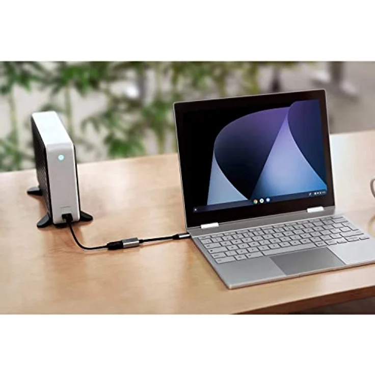 Targus HyperDrive USB-C zu USB-A Adapter, 10Gbps Datenübertragung, ultraportabel, Aluminiumgehäuse, Schwarz/Silber – Bild 4