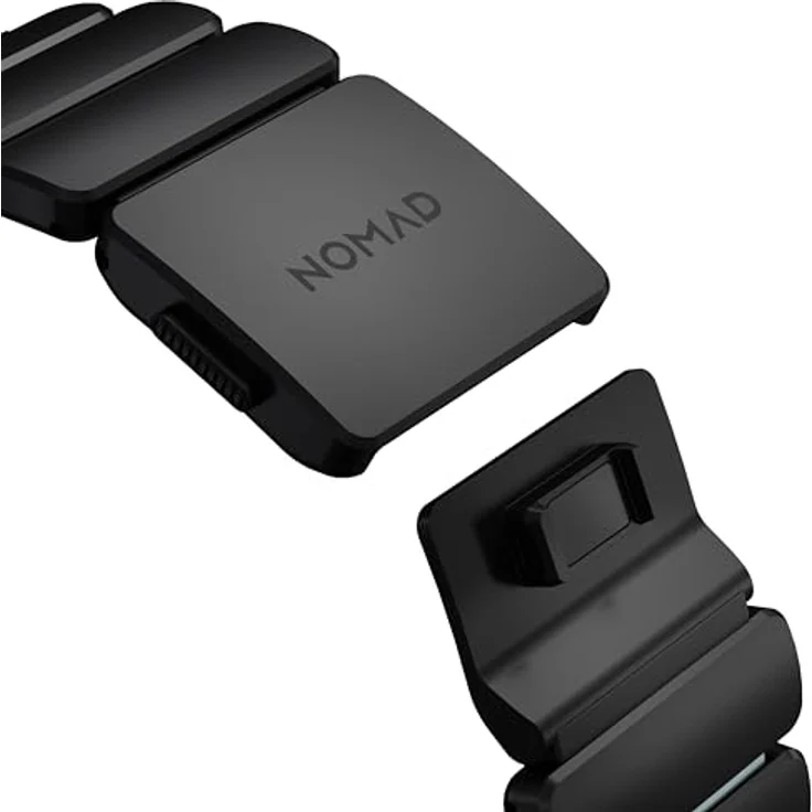 Nomad Stratos Band - 49mm | Black Titanium | Icy Blue Glow FKM | Intelligentes tragbares Accessoire – Bild 8