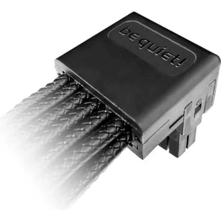 be quiet! 12V-2x6/12VHPWR 90° Reversed Kabel, PCI-E Stromkabel mit gummierter Ummantelung, schwarz, 70 cm, max. Last 600 W – Bild 3