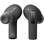 Sudio E2 Wireless Earbuds mit Bluetooth 5.2, Hybrid ANC, Vivid Voice Microphone System, Spatial Sound by Dirac Virtuo, 30h Playtime, Quick Charge, IPX4 Splash Proof (Schwarz), One Size