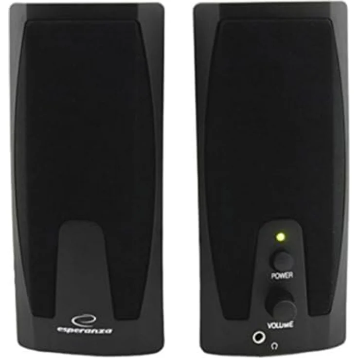 Esperanza GIOCOSO Multimedia Stereo PC Lautsprecher Computer Boxen mit AUX-Eingang und Lautstärkenregulierung – Bild 2