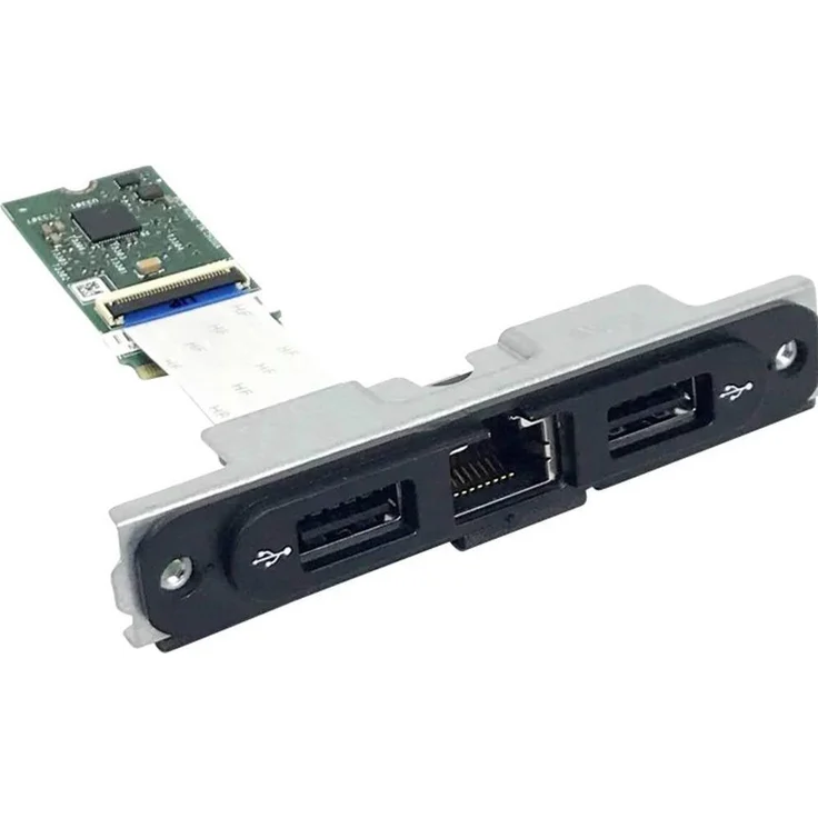 ASUS Schnittstellenkarte/Adapter für NUC 11, 12, 13 Pro Tall Barebones, RJ45 und USB 2.0, Schwarz – Bild 1
