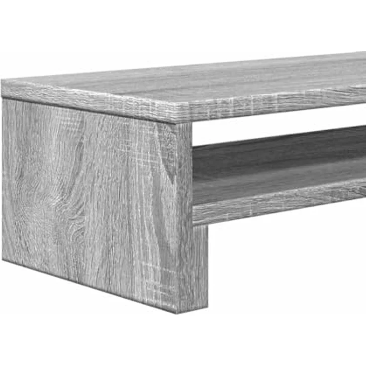vidaXL Monitorständer Grau Sonoma, Holzwerkstoff mit Stauraum, 54x22x15 cm – Bild 5