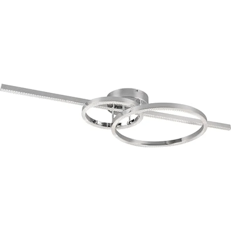 Trio Leuchten LED Deckenleuchte Montilla 6433010306, Metall Chrom, Acryl, 54 Watt LED, Fernbedienung, Kristall-Effekt – Bild 1