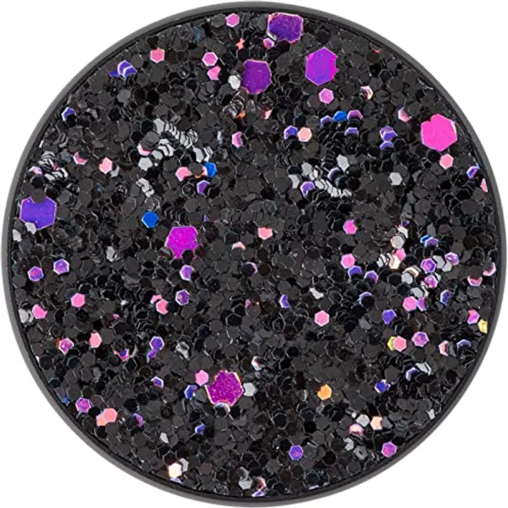 PopSockets PopGrip - Ausziehbarer Sockel und Griff für Smartphones und Tablets mit einem Austauschbarem Top - Sparkle Black – Bild 2