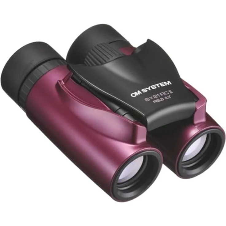 Olympus Slim 8x21 RC II, kompakte Fernglas mit klappbarem Design, UV-Beschichtung und BaK-4 Prismen, Magenta – Bild 3