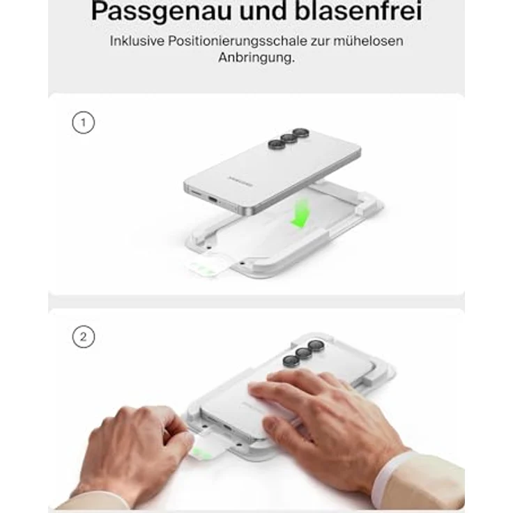Belkin ScreenForce Titan SmartShield Schutzfolie für Samsung Galaxy S26+, Anti-Reflex, Kratzfest, Stoßfest, Ultrathin mit Positionierungsschale, 9H Härtegrad – Bild 3