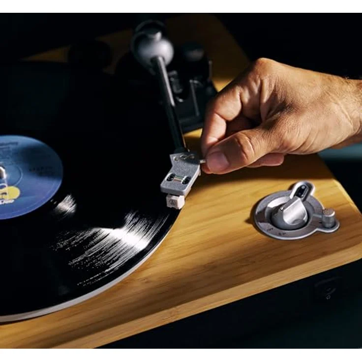 House of Marley Stir it Up Wireless 2, Bluetooth Plattenspieler mit 10W Lautsprechern, nachhaltig gefertigt aus Bambus, inkl. Audio-Technica Tonabnehmer – Bild 2