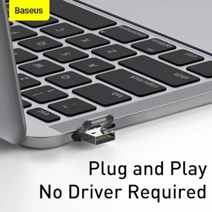 Baseus Presenter Orange Dot, kabelloser RF2.4Ghz Presenter mit Laserpointer und USB-Empfänger, ergonomisches Design – Bild 3