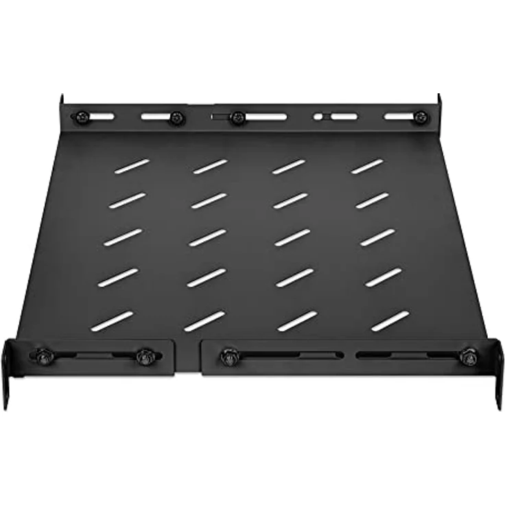 Intellinet 714082 Regal 19 Zoll Fixed mit Verstellbarer Tiefe von 350 bis 550 mm 1U Schwarz Schwarz – Bild 4