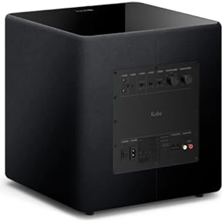 KEF Kube 10 MIE Subwoofer, Schwarz | 300 W RMS-Verstärker Klasse D | 25-cm-Basstreiber | iBX Intelligent Bass Extension | Cinch-Buchse | Musik | Heimkino | Gaming – Bild 3