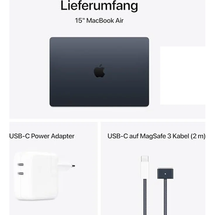 Apple Macbook Air 15" - M4 10-Core CPU 10-Core GPU - 16 GB - 512 GB SSD - Mitternacht - 2025 – Bild 6