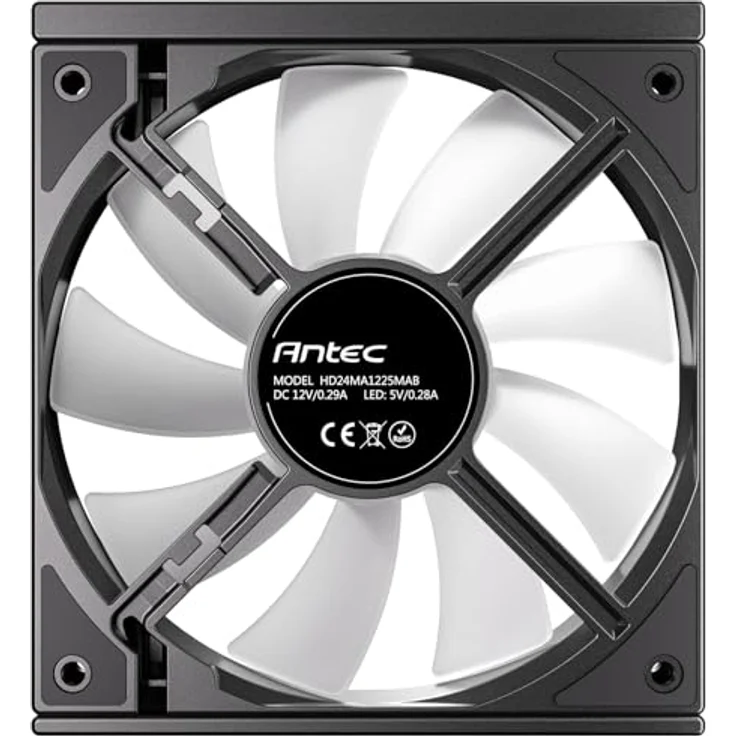 Antec C120 ARGB Gehäuselüfter, 120mm, 3er Pack mit 9-Blatt-Design und Hydrauliklager für hohe Kühlleistung und leisen Betrieb – Bild 5