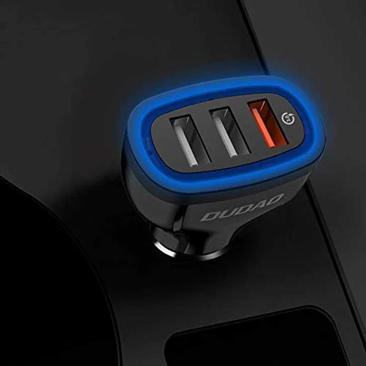 Dudao R7S Multi KFZ-Ladegerät, Quick Charge 3.0 18W mit 3x USB-Anschlüssen, Weiss – Bild 9