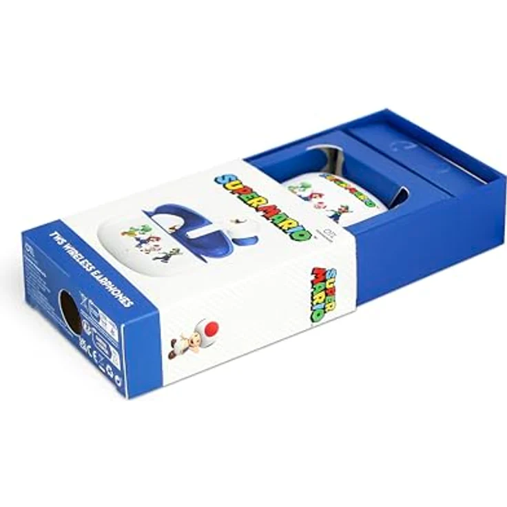 OTL Super Mario CORE TWS, kabellose Bluetooth-Ohrhörer mit Touch-Steuerung, in Weiß – Bild 6