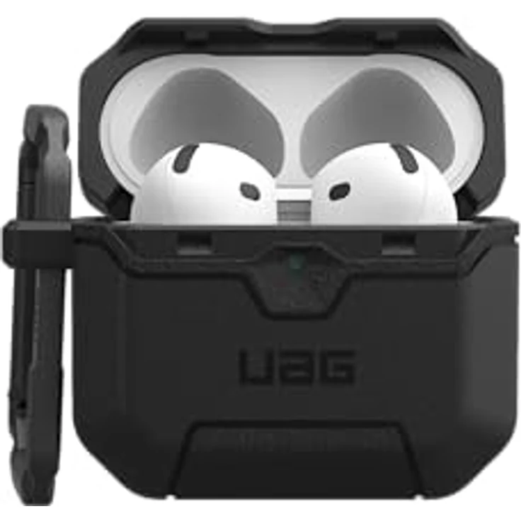 UAG Scout, Kopfhörertasche + Schutzhülle für Apple AirPods 4, Schwarz, robuster Schutz vor Stößen und Kratzern – Bild 5
