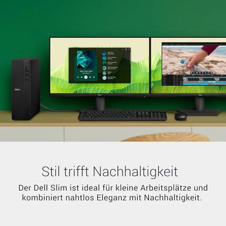 Dell Slim ECS1250 Desktop, Intel Core i5-14400, 10 Kerne, 16GB RAM, 512GB SSD, Intel UHD Graphics 730, Windows 11 Home, schwarz – Bild 5