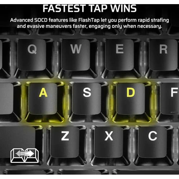 Corsair K70 CORE TKL RGB Tenkeyless Mechanische Gaming-Tastatur – Vorgeschmierte MLX Red v2-Linear-Switches – Dual Layer Sound Dämpfung – ABS-Double-Shot-Keycaps – QWERTY NA – Schwarz – Bild 4