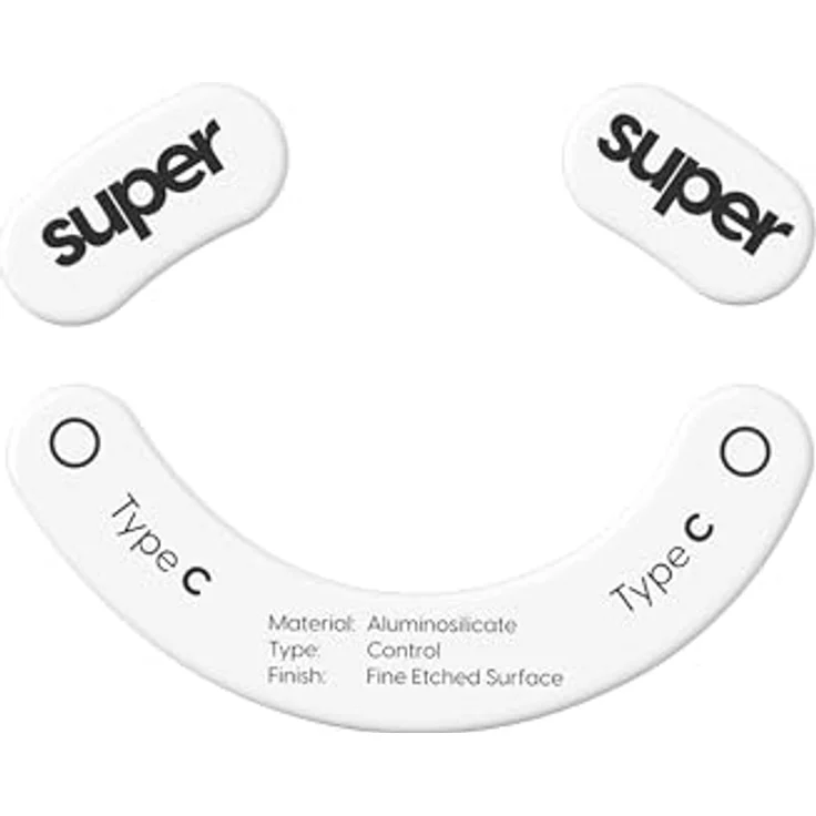Pulsar Superglide Type-C für Razer DeathAdder v3 Pro, Mouse Glide Set mit langlebigen Aluminiumsilikatglas-Füßen, schwarz – Bild 1