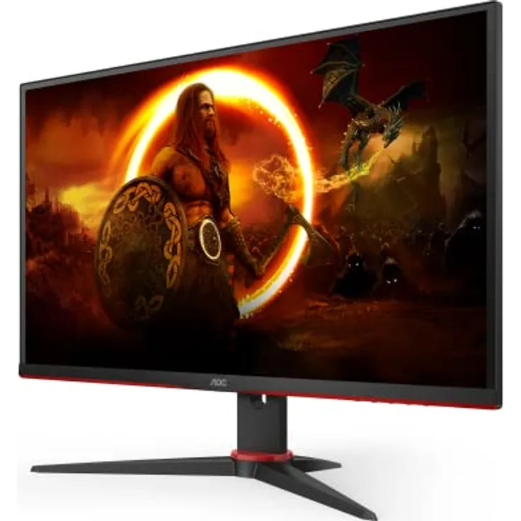 AOC Gaming 27G2SPAE - 27 Zoll FHD Monitor, 165 Hz, 1 ms MPRT, FreeSync, G-Sync Compatible, Lautsprecher, schwarz/rot