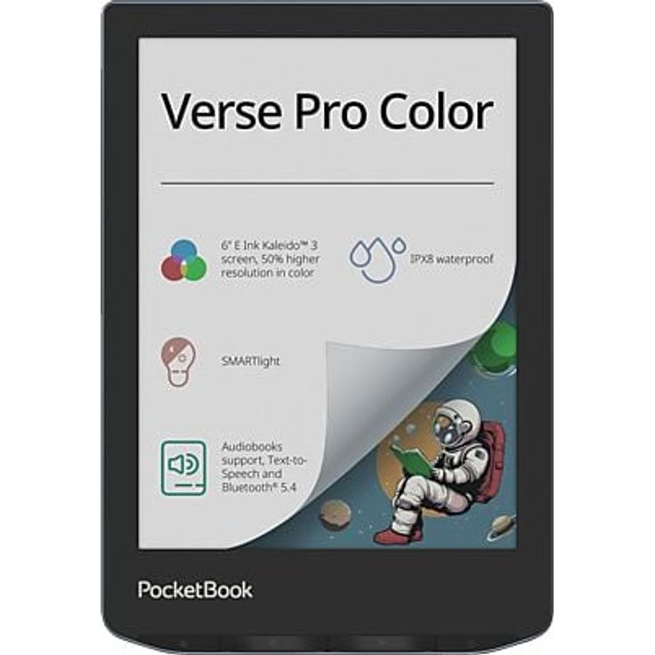 PocketBook Verse Pro Color (Stormy Sea), eReader mit 11 vorinstallierten Wörterbüchern und Online-Diensten