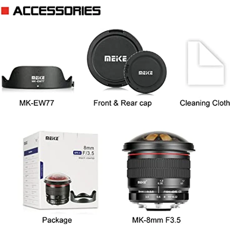 Meike F3,5/8 mm Zirkular Fisheye Nikon F Objektiv – Bild 8