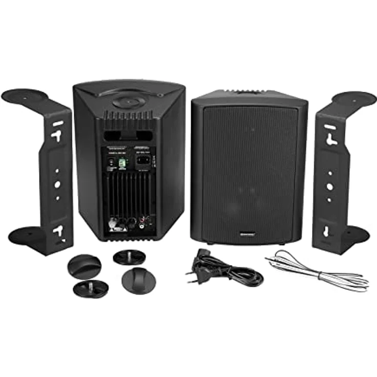 OMNITRONIC ALP-6A Aktives Lautsprecherset schwarz | 2-Wege-Lautsprecher mit 6,5"-Tieftönern und 2 x 45 W Leistung – Bild 2