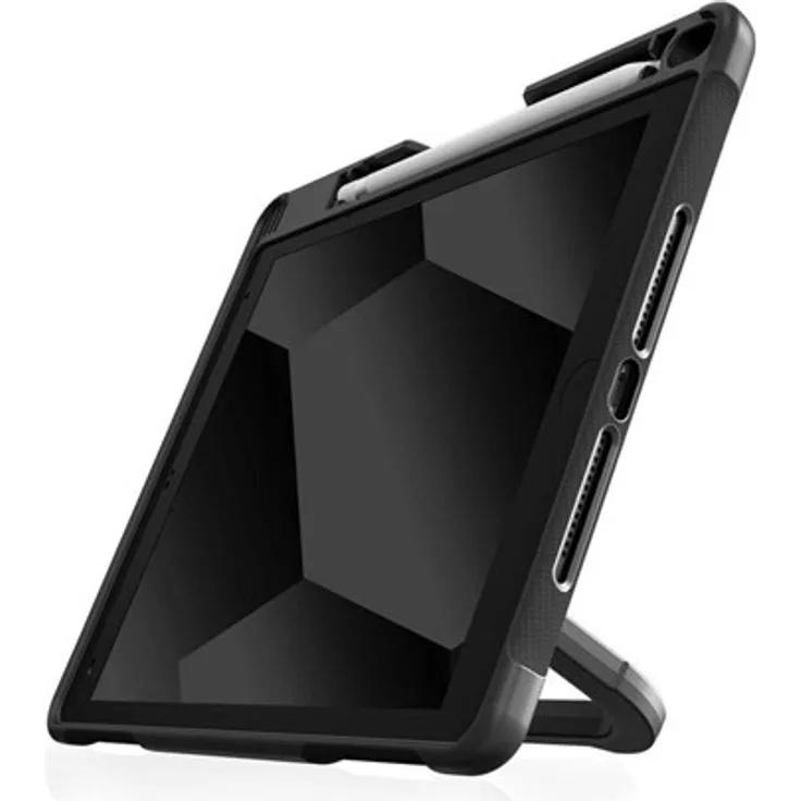 STM Dux Swivel, Tablet-Tasche für iPad 9th 8th 7th Gen, widerstandsfähige Polycarbonat- und TPU-Hülle, schwarz