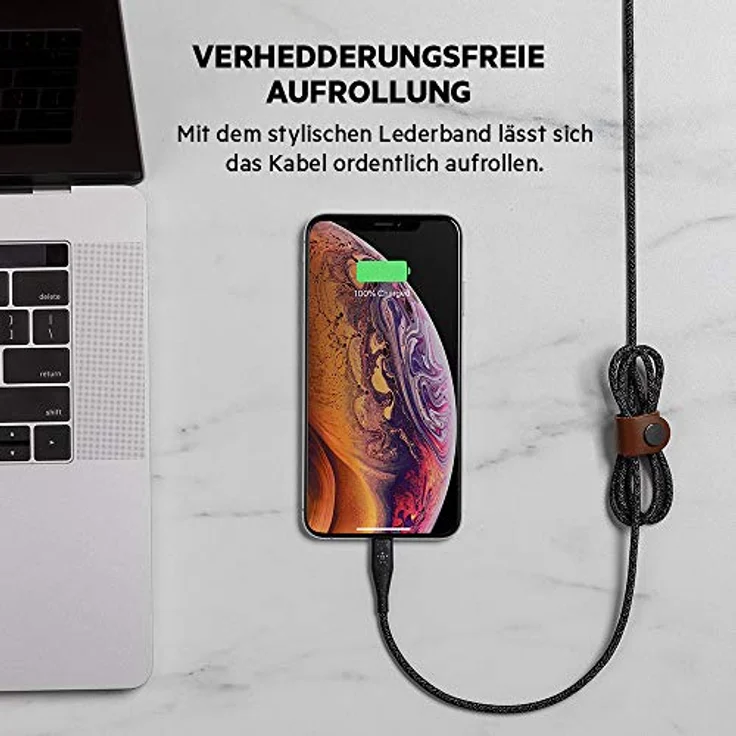 Belkin BOOST CHARGE - Lightning-Kabel - USB-C (M) bis Lightning (M) - 1.2 m - Schwarz - für Apple iPad/iPhone/iPod (Lightning) - Preisvergleich – Bild 5