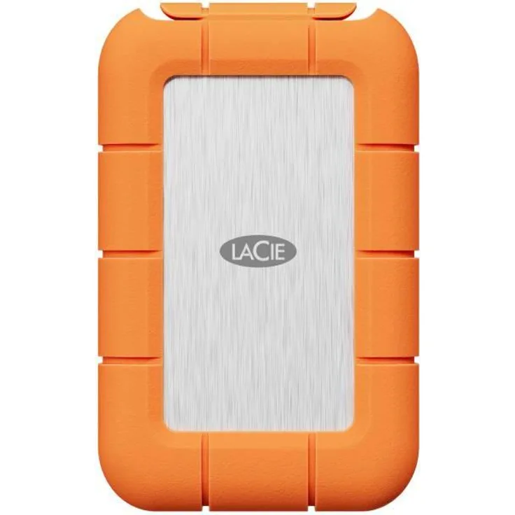 LaCie STND4000400 Externes Solid State Drive, 4 TB, Thunderbolt-Technologie, USB Typ-C, orange, Edelstahl