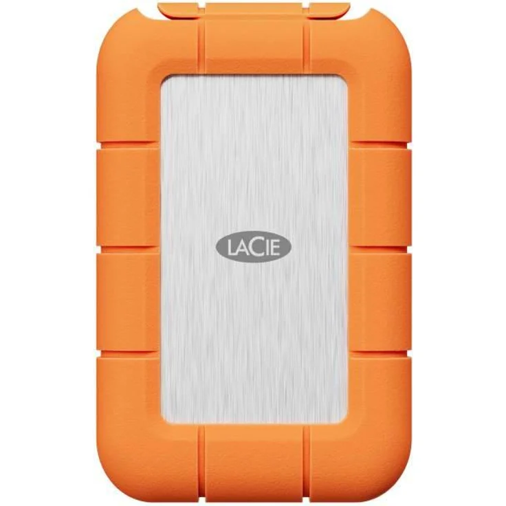 LaCie STND4000400 Externes Solid State Drive, 4 TB, Thunderbolt-Technologie, USB Typ-C, orange, Edelstahl
