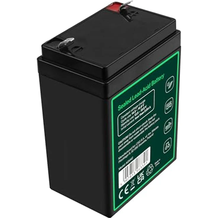 Green Cell AGM 12V 2,8Ah VRLA Blei-Batterie, wartungsfreier Akku für Elektrospielzeug und Alarmsysteme, schwarz – Bild 5