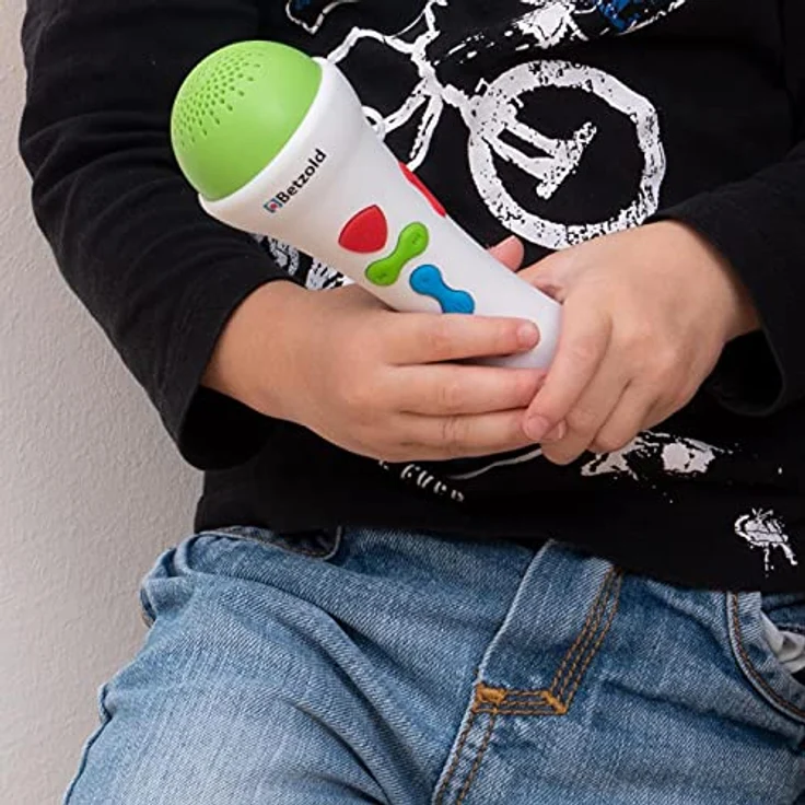 Betzold Mikrofon Kindermikrofon mit Aufnahmefunktion, bunt – Bild 4