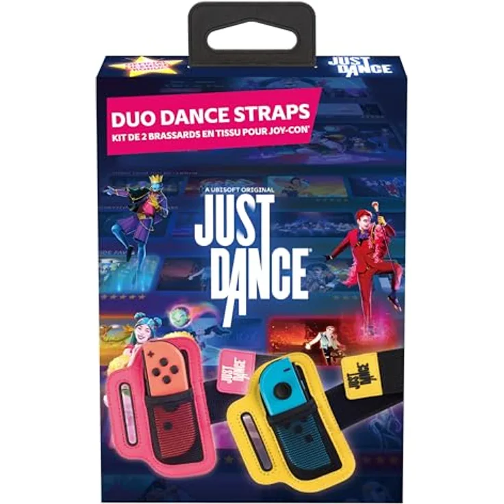 SUBSONIC Offizielles Just Dance 2023 Dance Straps, 2er Pack verstellbare elastische Armbänder für JoyCon Controller, geeignet für Nintendo Switch