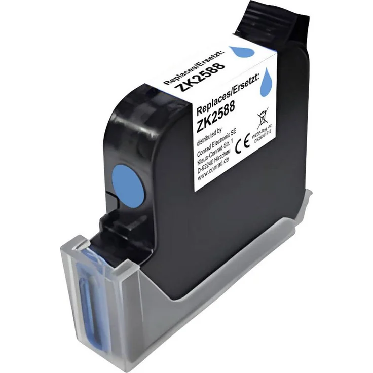 Renkforce Druckerpatrone RF-7593188, Kompatible Solvent-Tinte, ZK2588, Blau