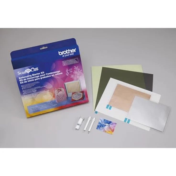 Brother ScanNCut Starter-Set zum Prägen, Komplettset mit 50 Mustern, Prägewerkzeugen und Silber- sowie Kupferfolie – Bild 2