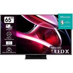 Hisense 65UXKQ 164 cm (65 Zoll) Fernseher, 4K Mini LED ULED, Smart TV, HDR10+, Dolby Vision IQ, Triple Tuner, 144 Hz (VRR), Airplay, Alexa Built-in, Dolby Atmos, Anthrazit (2023)