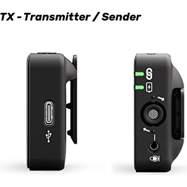 Rode Wireless ME Drahtlos Mikrofon-System + Lavalier GO Schwarz + keepdrum Fell-Windschutz – Bild 4