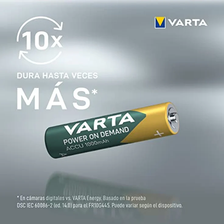 VARTA Batterien AAA, wiederaufladbar, 16 Stück, Akku, Power on Demand, 1000 mAh Ni-MH, vorgeladen, sofort einsatzbereit  – Bild 3