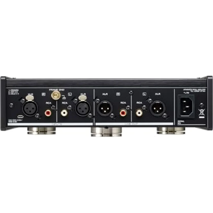 Teac PE-505, Phono-Vorverstärker mit Doppeleingangsschaltung, hochpräziser RIAA-Korrektur und Subsonic-Filter, Silber – Bild 3